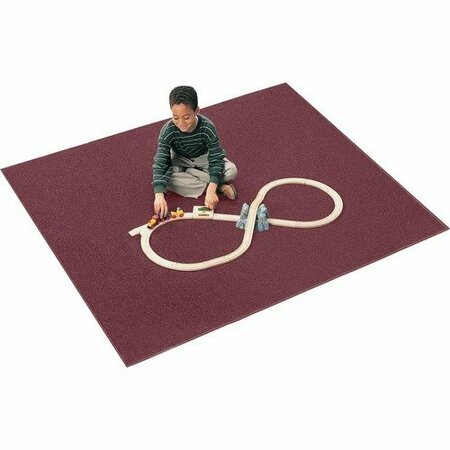 CARPETS FOR KIDS Rug, Anti-static, Nylon, KIDply Backing, Rect, 6ft x9ft , Cranberry CPT2100810